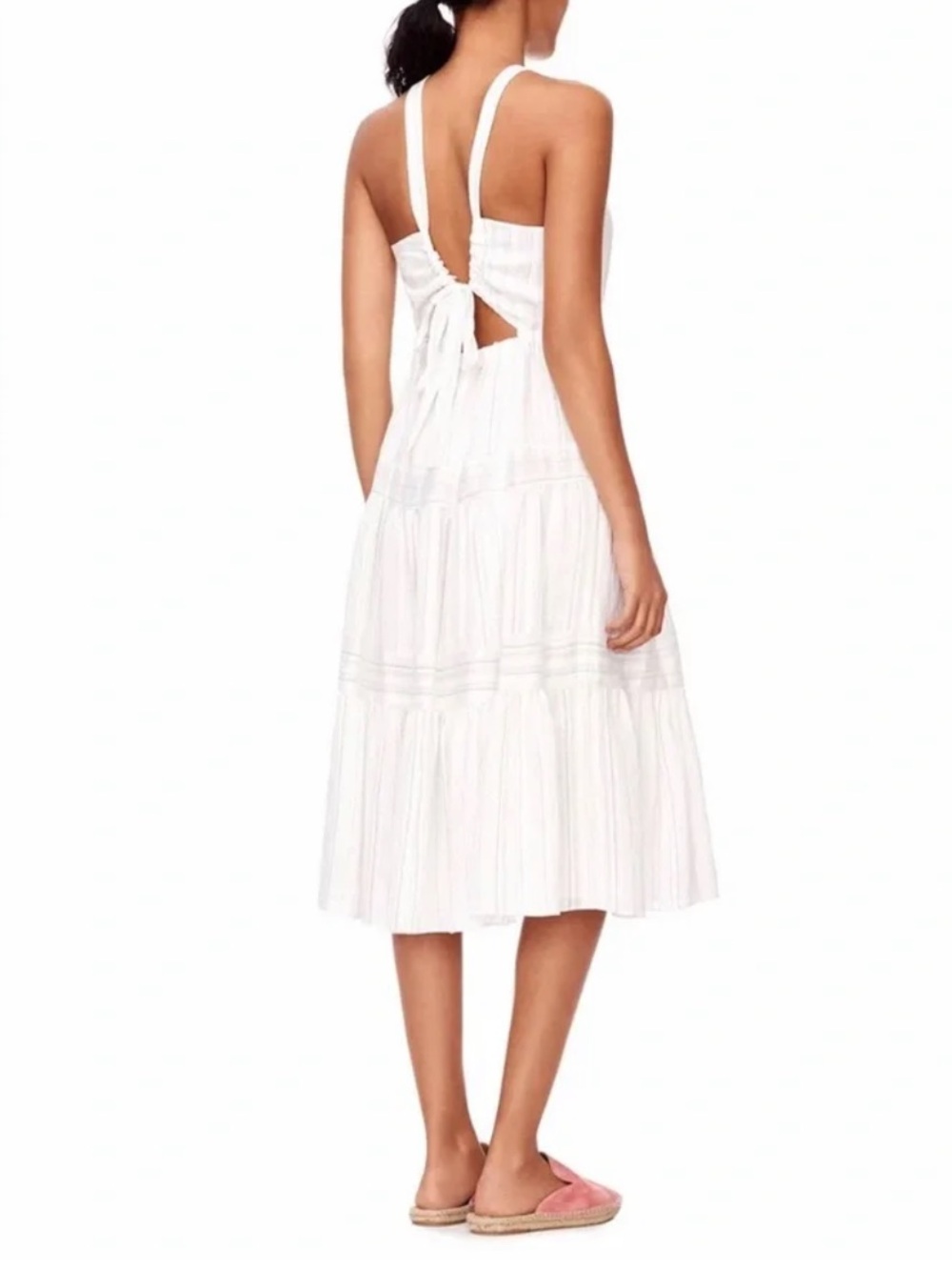 Rebecca Taylor - Cream Tiered Sundress - Lightweight Summer Dress